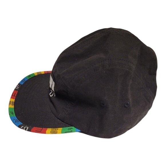Vans Spirit Black Cap With Multicolor Brim Adjustable Strap - Picture 2 of 6